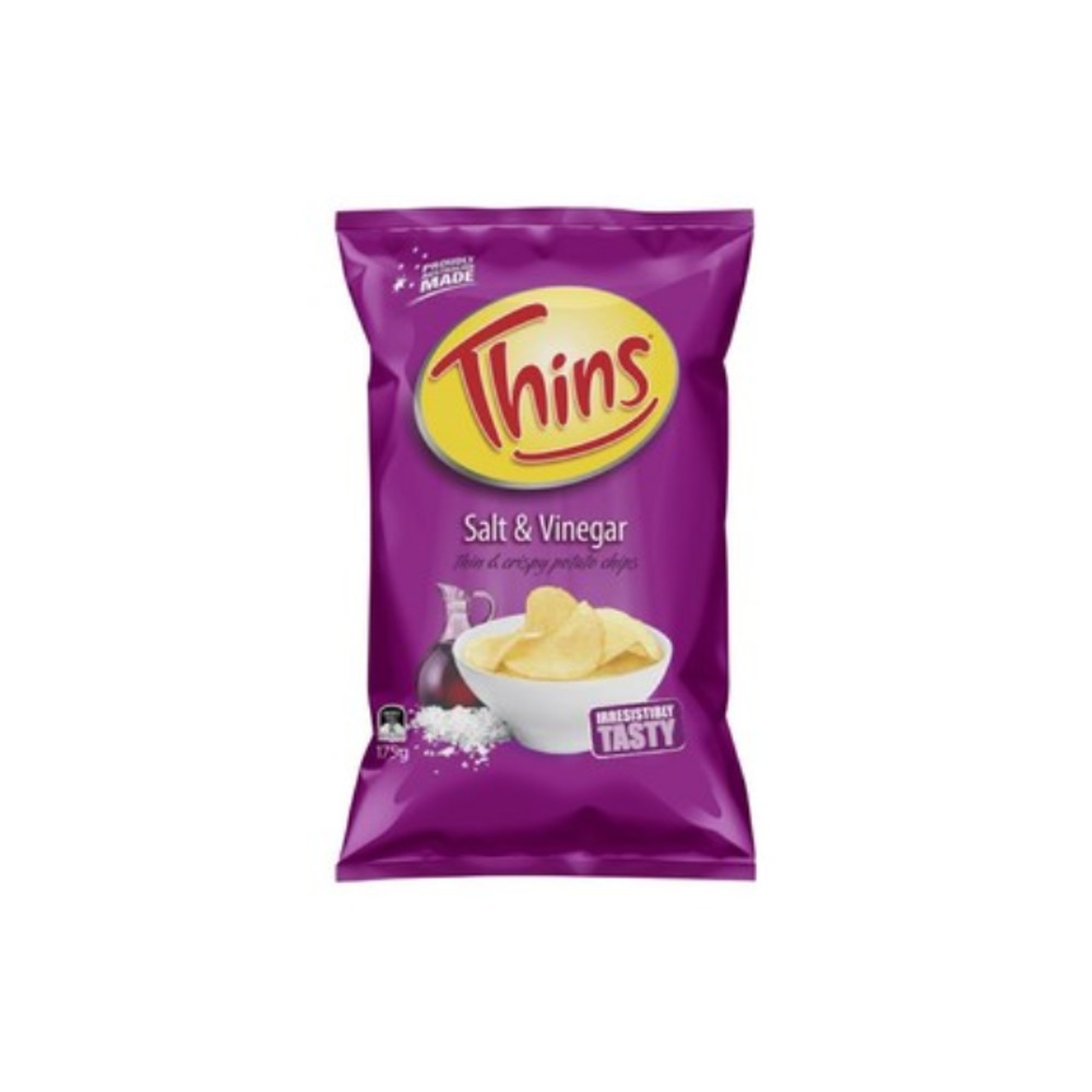 띤즈 솔트 &amp; 비네가 포테이토 칩 175g, Thins Salt &amp; Vinegar Potato Chips 175g