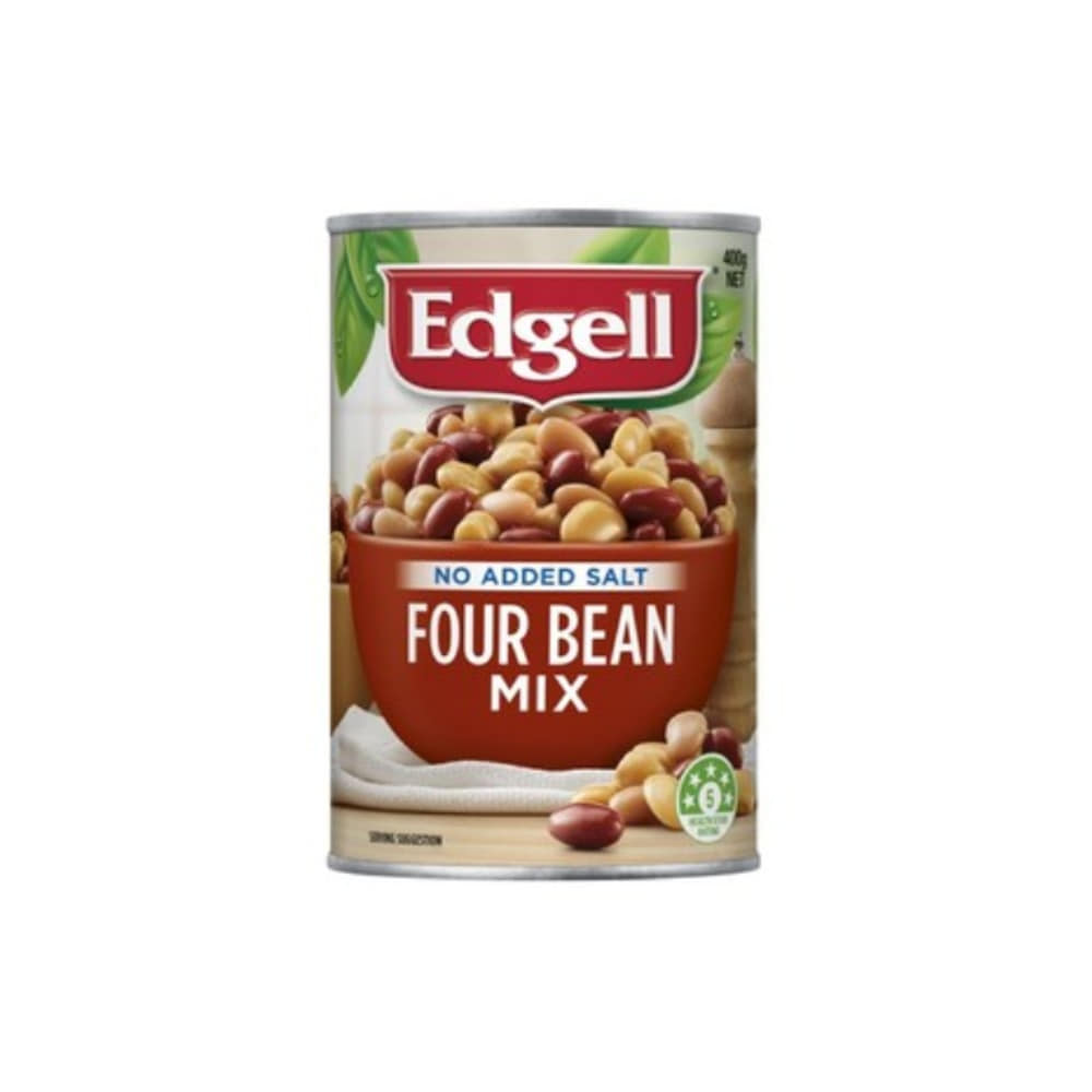 엣젤 포 빈 믹스 노 애디드 솔트 400g, Edgell Four Bean Mix No Added Salt 400g