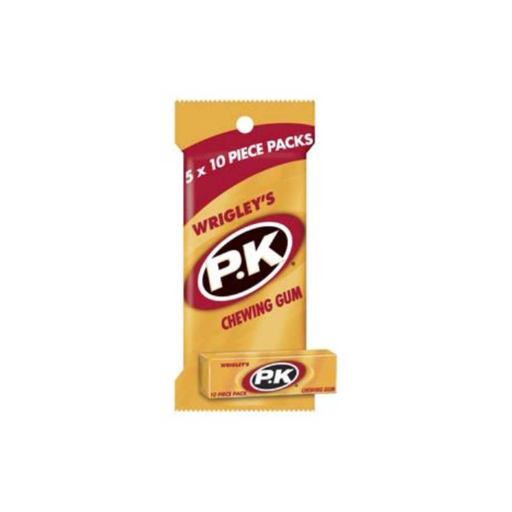 리글리 P.K 골드 오리지날 츄잉 검 멀티팩 5 X 10 피스 팩 70g, Wrigleys P.K Gold Original Chewing Gum Multipack 5 x 10 Piece Pack 70g
