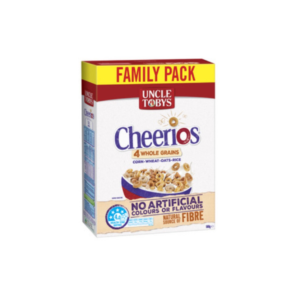 엉클 토비스 치리오 멀티그레인스 시리얼 580g, Uncle Tobys Cheerios Multigrains Cereal 580g