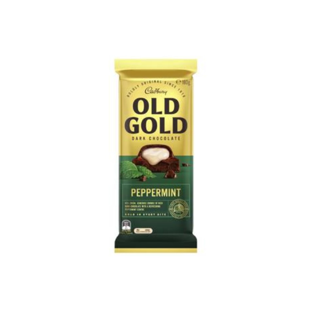 캐드버리 올드 골드 페퍼민트 다크 초코렛 블록 180g, Cadbury Old Gold Peppermint Dark Chocolate Block 180g