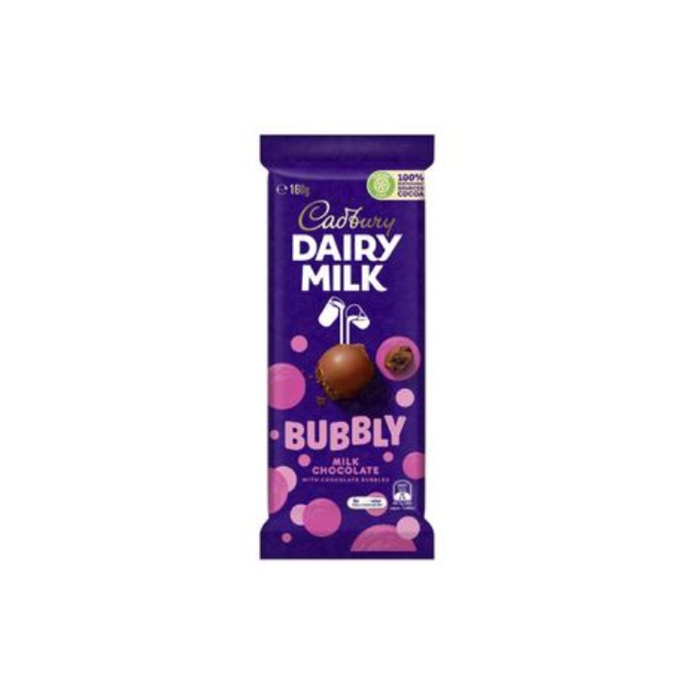 캐드버리 데어리 밀크 버블리 밀크 초코렛 블록 160g, Cadbury Dairy Milk Bubbly Milk Chocolate Block 160g