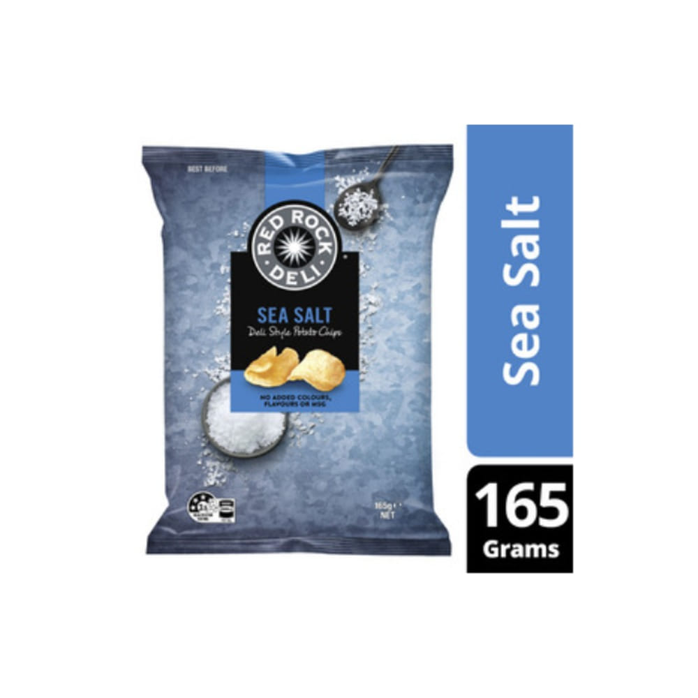 레드 록 델리 씨 솔트 포테이토 칩 165g, Red Rock Deli Sea Salt Potato Chips 165g