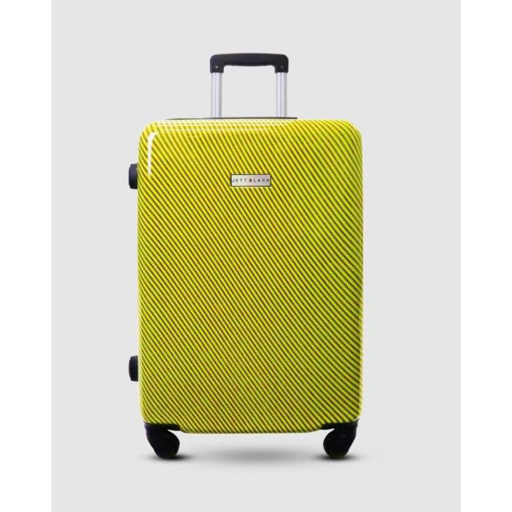 JETT BLACK Carbon Yellow Series Large Suitcase JE237AC10AKZ