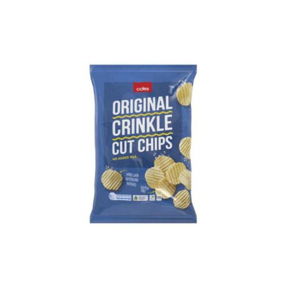 콜스 오리지날 크링클 컷 포테이토 칩 175g, Coles Original Crinkle Cut Potato Chips 175g