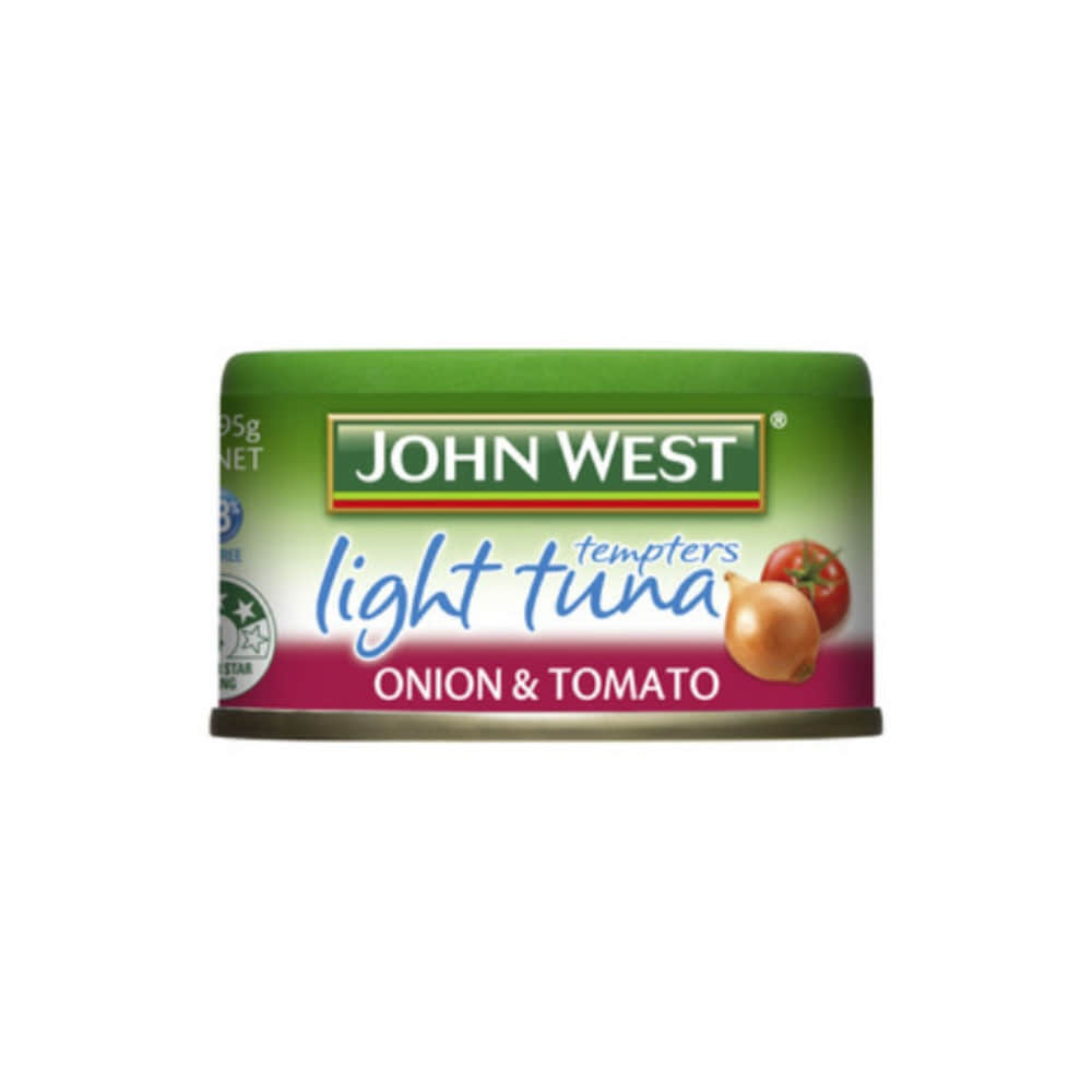 존 웨스트 템퍼스 어니언 &amp; 토마토 라이트 튜나 95g, John West Tempters Onion &amp; Tomato Light Tuna 95g