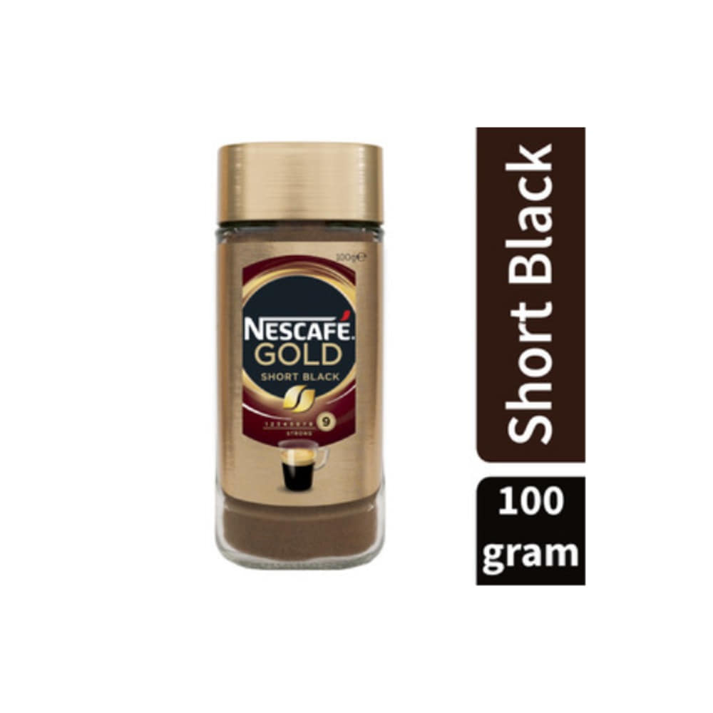 네스카페 골드 쇼트 블랙 스트롱 인스턴트 커피 100g, Nescafe Gold Short Black Strong Instant Coffee 100g