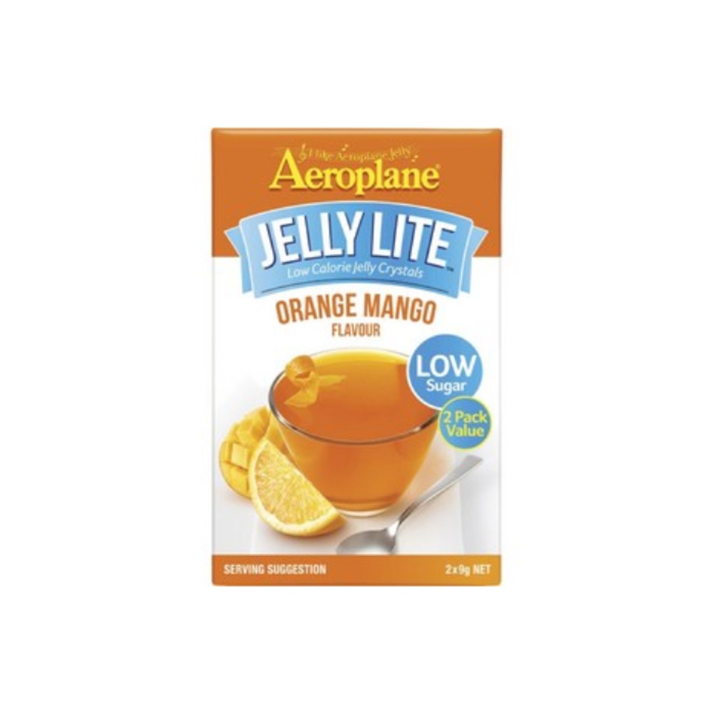 에로플레인 라이트 오렌지 망고 젤리 크리스탈 2 팩 18g, Aeroplane Lite Orange Mango Jelly Crystals 2 pack 18g