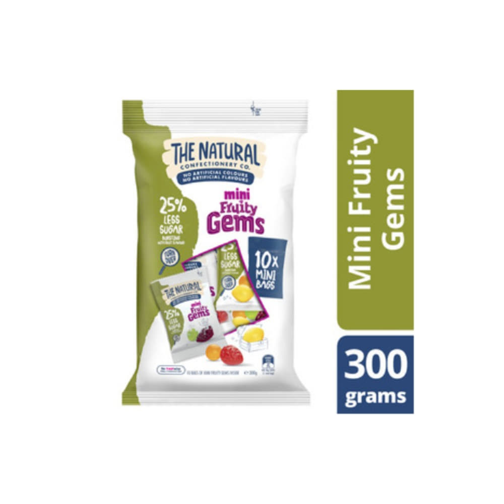 더 내추럴 콘펙셔네리 코. 프루티 젬스 미니 배그 10 팩 300g, The Natural Confectionery Co. Fruity Gems Mini Bags 10 pack 300g