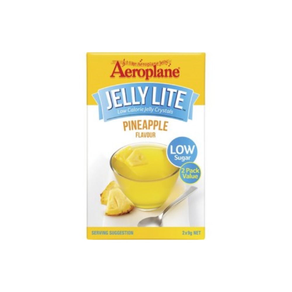 에로플레인 라이트 파인애플 젤리 크리스탈 2 팩 18g, Aeroplane Lite Pineapple Jelly Crystals 2 pack 18g