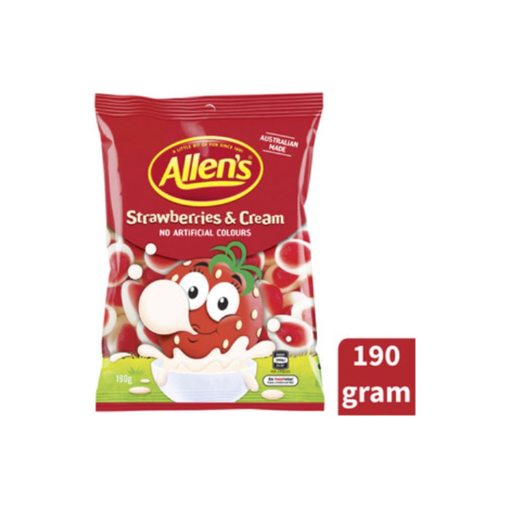 알랜스 스트로베리 &amp; 크림 190g, Allens Strawberries &amp; Cream 190g