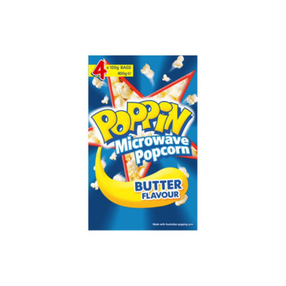 파핀 버터 마이크로웨이브 팝콘 400g, Poppin Butter Microwave Popcorn 400g