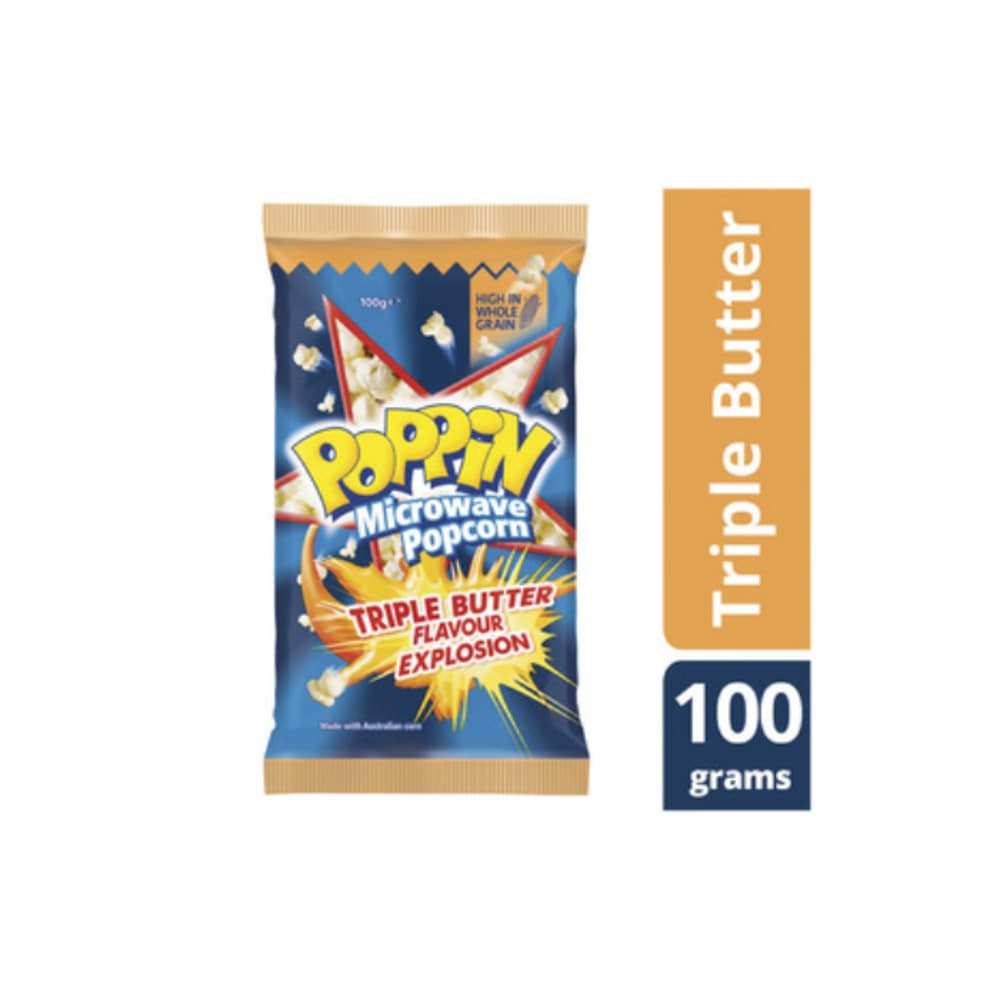 파핀 익스플로젼 트리플 버터 팝콘 100g, Poppin Explosion Triple Butter Popcorn 100g