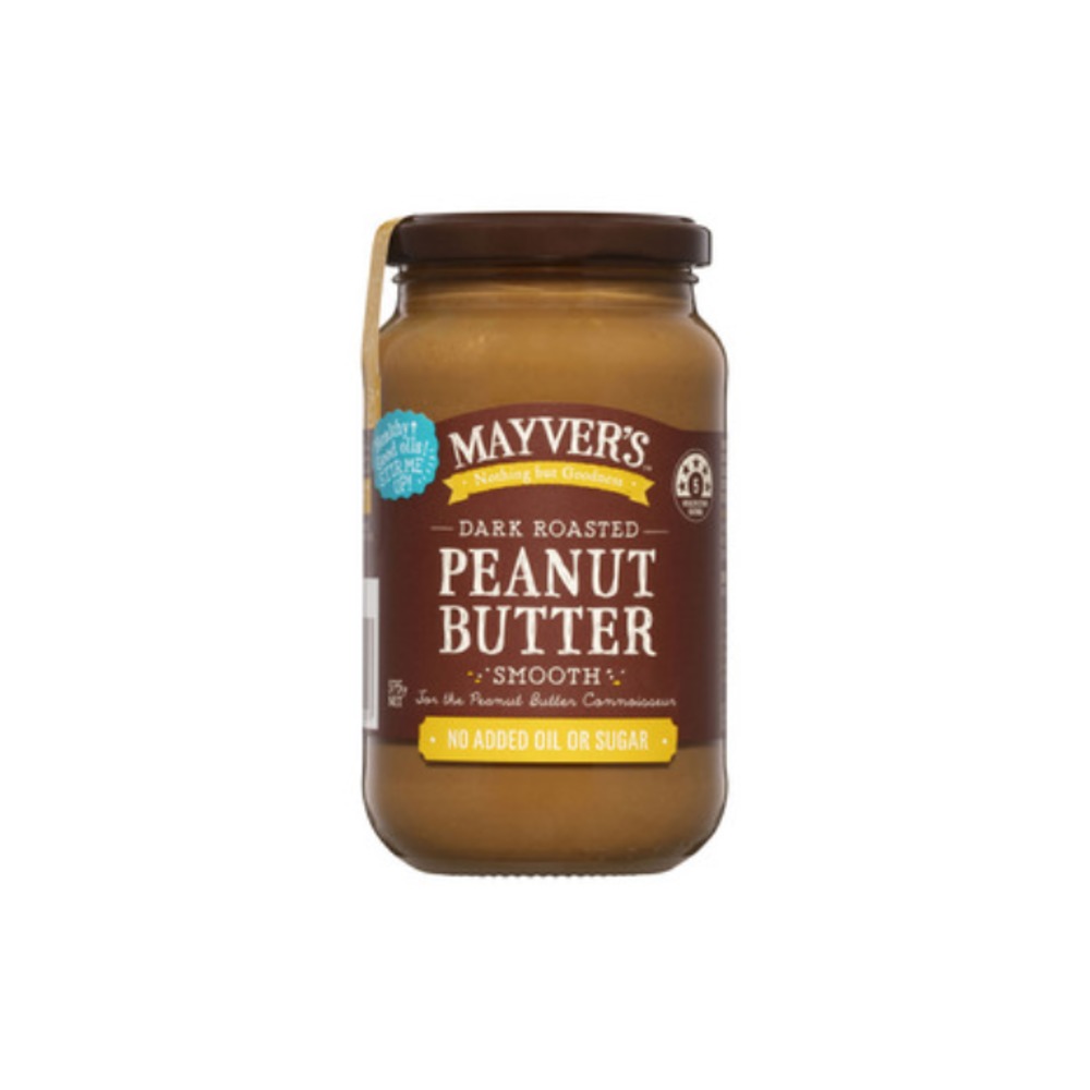 메이버스 다크 로스트 피넛 버터 스무쓰 375g, Mayvers Dark Roast Peanut Butter Smooth 375g