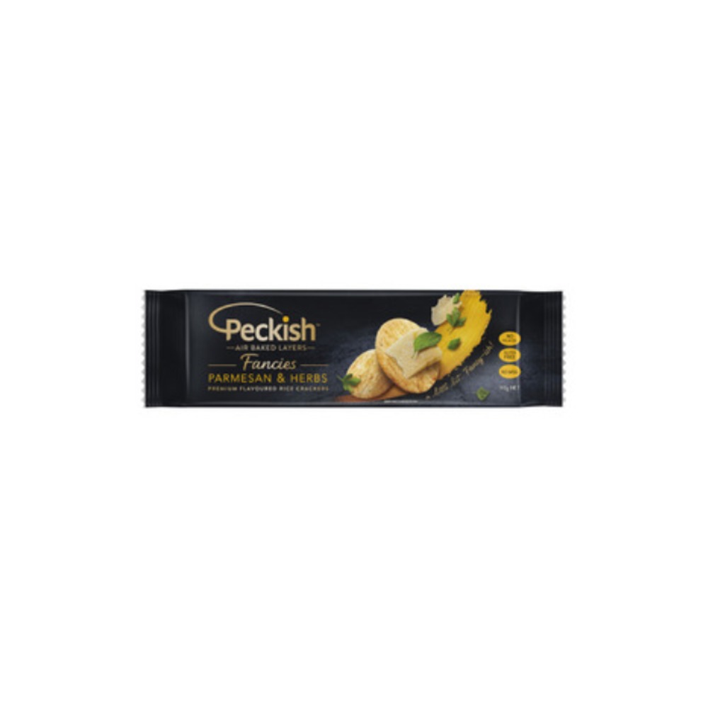 페키쉬 팬시스 파마산 &amp; 허브 라이드 크래커 90g, Peckish Fancies Parmesan &amp; Herbs Rice Crackers 90g