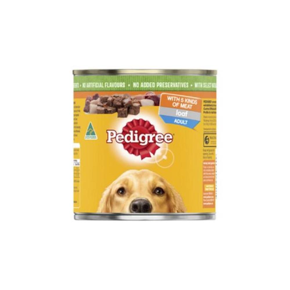 Pedigree Loaf With 5 Kinds Of Meat Adult Wet Dog Food Can 700g 255395P