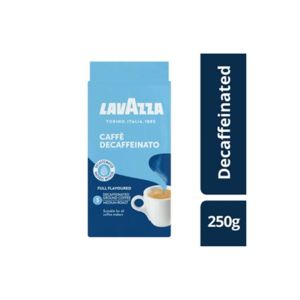 라바짜 디카페이네티드 그라운드 커피 미디엄 로스트 250g, Lavazza Decaffeinated Ground Coffee Medium Roast 250g
