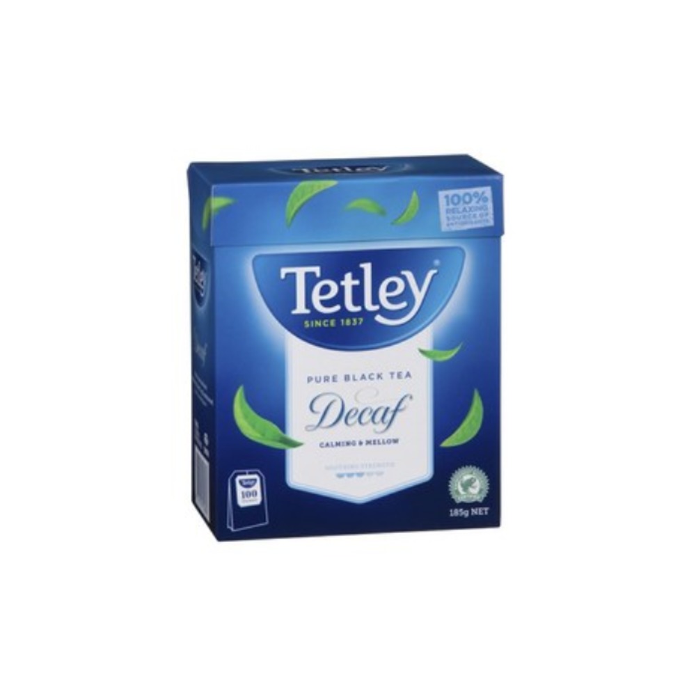 테트리 디카페이네티드 블랙 티 배그 100 팩 185g, Tetley Decaffeinated Black Tea Bags 100 pack