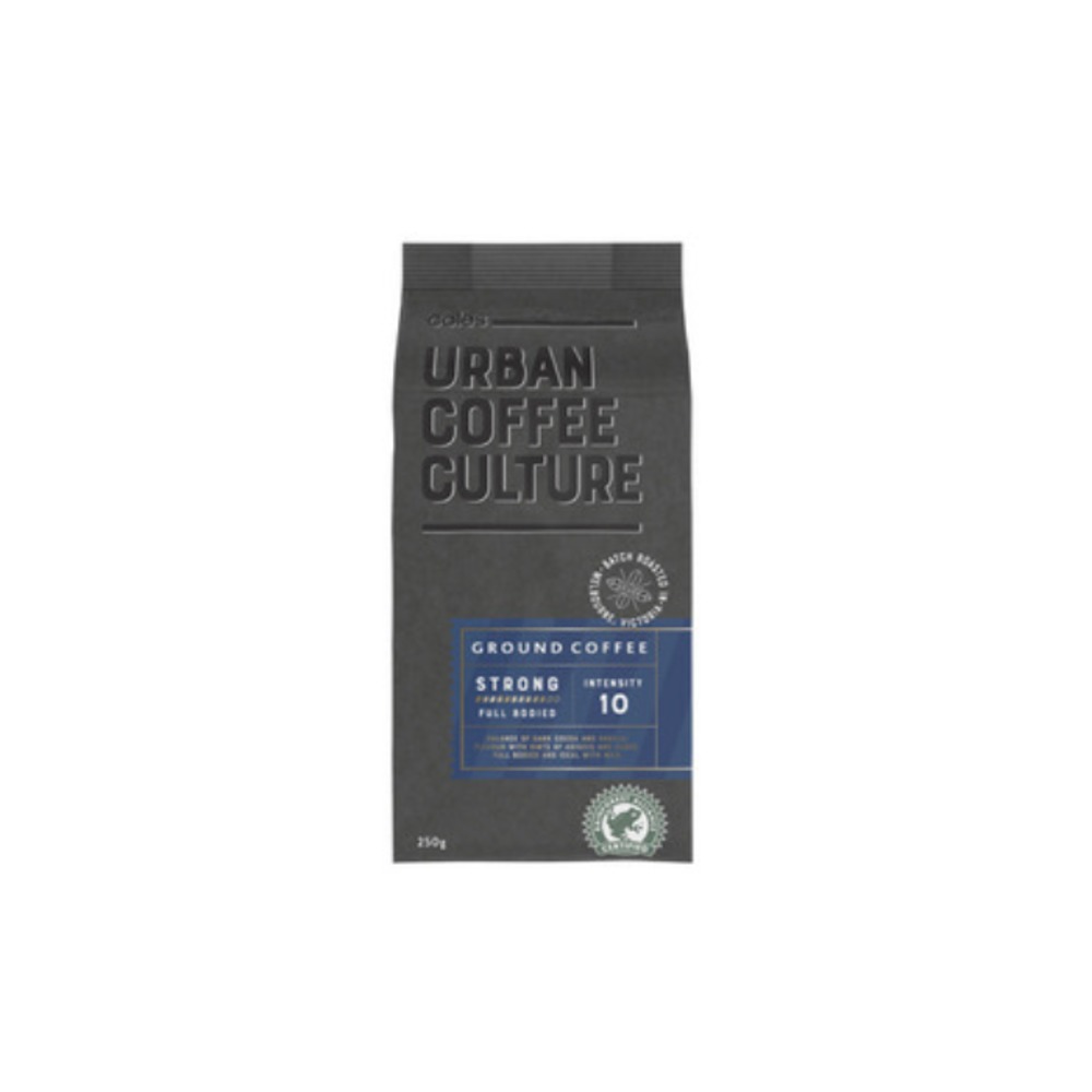 콜스 얼반 커피 컬쳐 스트롱 로스트 그라운드 커피 250g, Coles Urban Coffee Culture Strong Roast Ground Coffee 250g