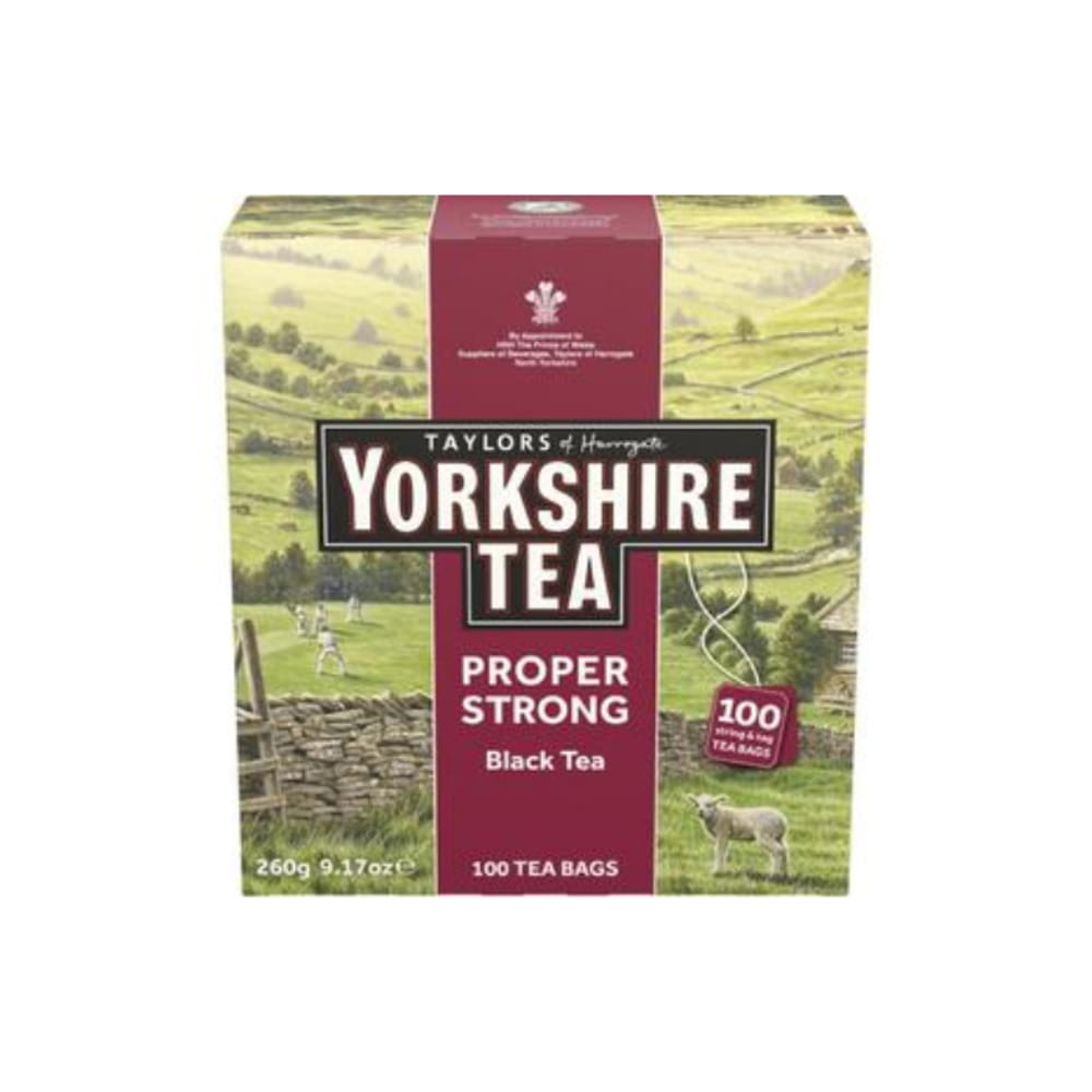 테일러 오브 해로게이트 요크샤이어 티 프로퍼 스트롱 100 팩, Taylors Of Harrogate Yorkshire Tea Proper Strong 100 pack