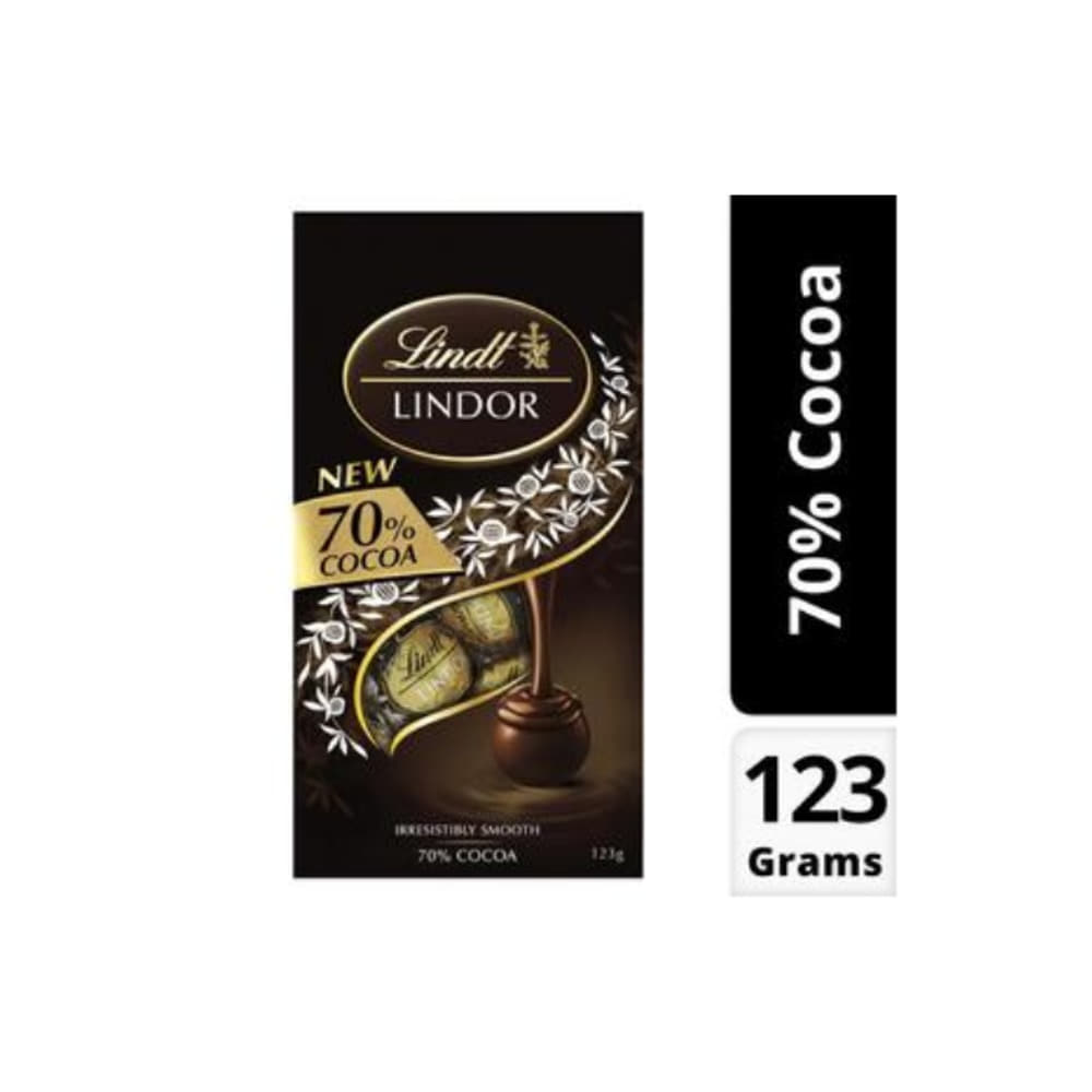 린트 린도르 70% 코코아 다크 초코렛 볼 123g, Lindt Lindor 70% Cocoa Dark Chocolate Balls 123g