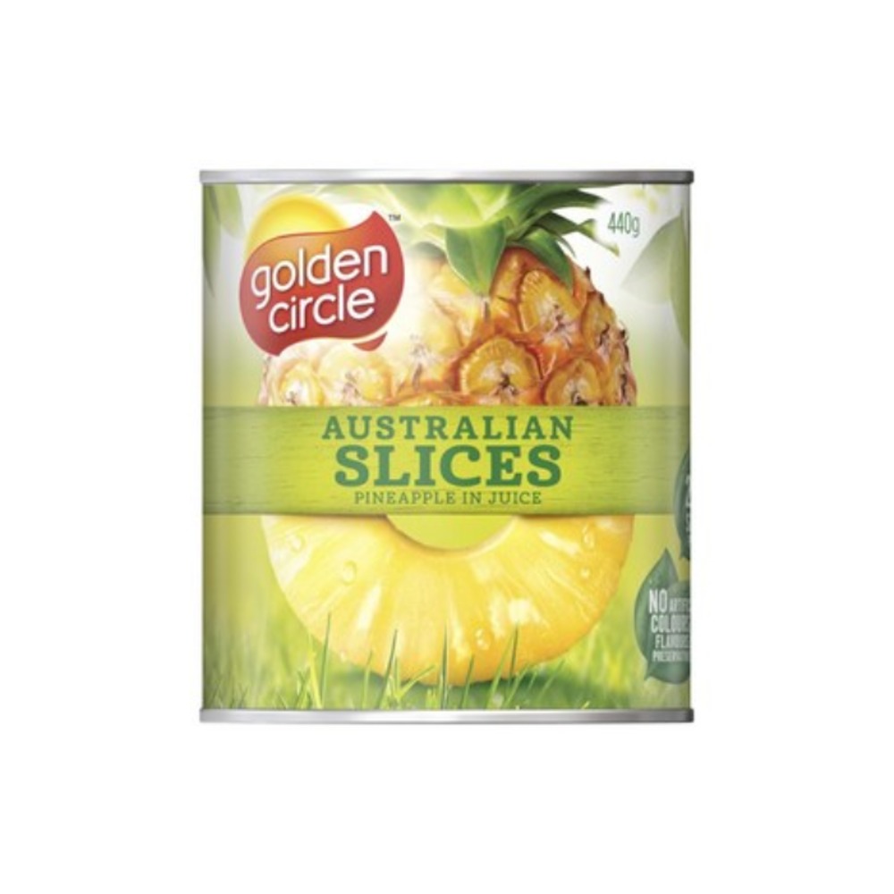골든 서클 파인애플 슬라이시스 인 내추럴 쥬스 캔드 440g, Golden Circle Pineapple Slices in Natural Juice Canned 440g