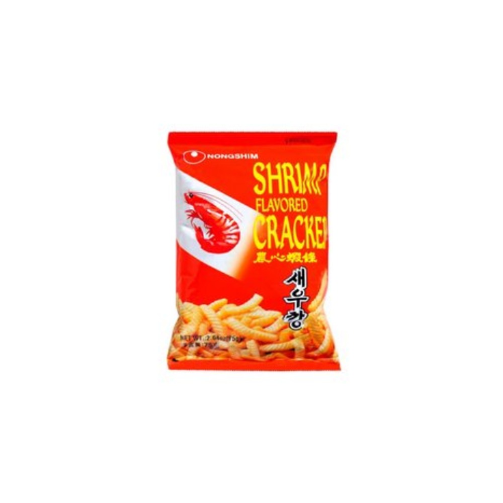 농심 슈림프 플레이버드 크래커 75g, Nongshim Shrimp Flavoured Crackers 75g