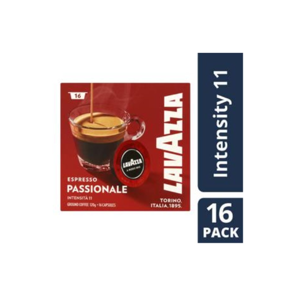 라바짜 에스프레소 패셔네일 인텐시타 11 그라운드 커피 16 캡슐 120g, Lavazza Espresso Passionale Intensita 11 Ground Coffee 16 Capsules 120g