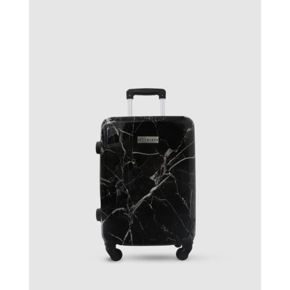 JETT BLACK Black Marble Carry On Suitcase JE237AC15GUI