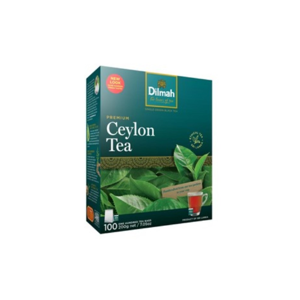 딜마 퓨어 세이론 프리미엄 티 배그 100 팩 200g, Dilmah Pure Ceylon Premium Tea Bags 100 pack 200g