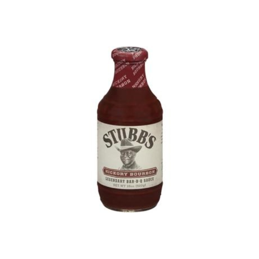 [한정세일] 스텁스 히코리 버번 BBQ 소스 510g, Stubbs Hickory Bourbon BBQ Sauce 510g (유통기한 24년 3월 30일까지)