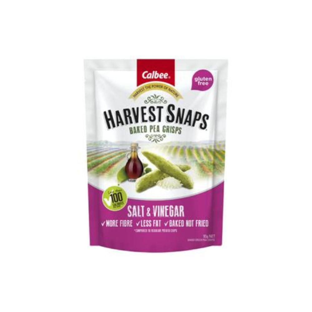 칼비 하베스트 스냅스 베이크드 피 크리스프 솔트 &amp; 비네가 93g, Calbee Harvest Snaps Baked Pea Crisp Salt &amp; Vinegar 93g