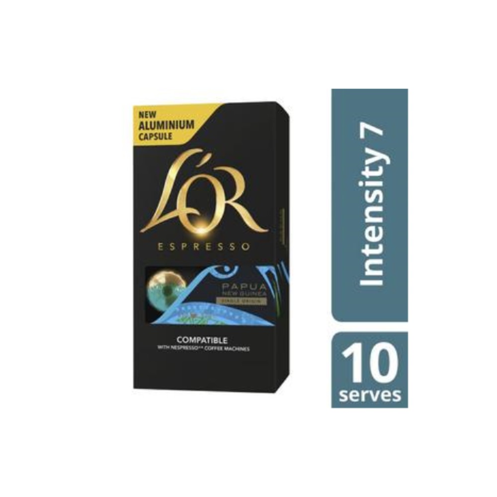 L&#039;OR Espresso Decaffeinato Ristretto Intensity 9 Coffee Capsules 10 pack 52g