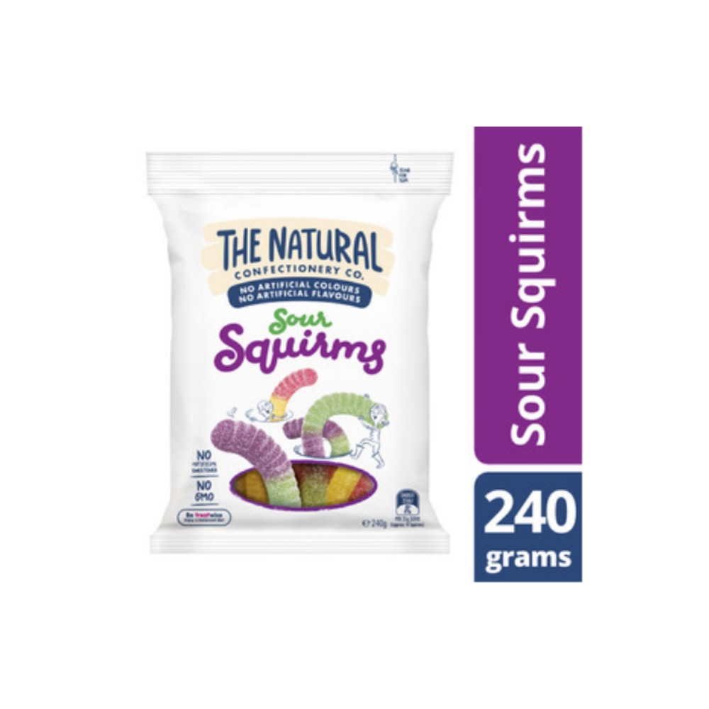더 내추럴 콘펙셔네리 코. 사워 스퀌스 240g, The Natural Confectionary Co. Sour Squirms 240g