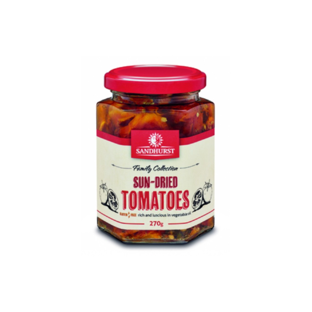 샌허스트 선드라이드 토마토 인 베지터블 오일 270g, Sandhurst Sundried Tomato in Vegetable Oil 270g