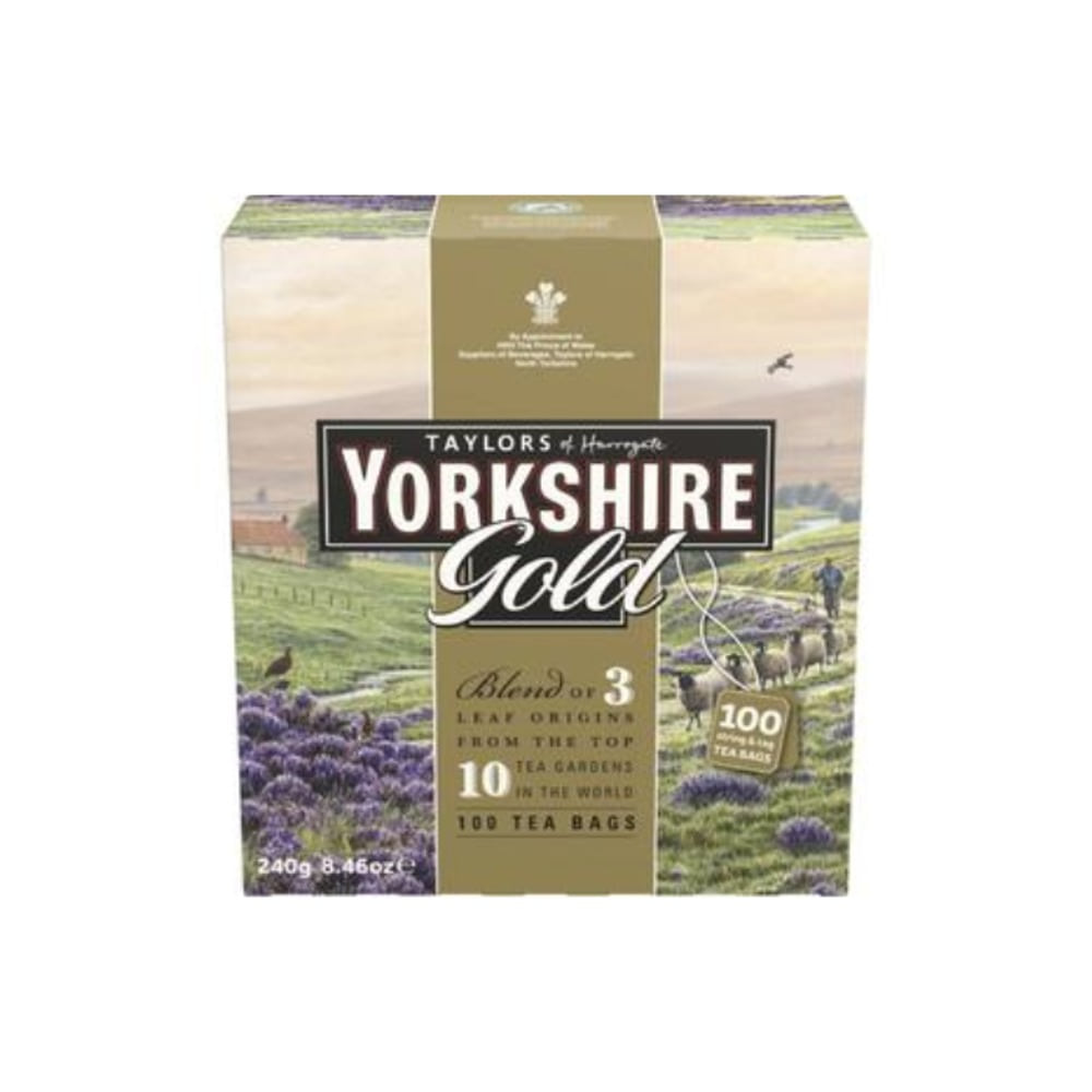 테일러 오브 해로게이트 요크샤이어 골드 티 배그 100 팩, Taylors Of Harrogate Yorkshire Gold Tea Bags 100 pack