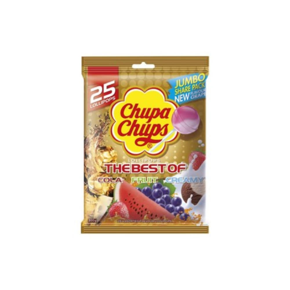 츄파 춥스 베스트 오브 25 배그 300g, Chupa Chups Best Of 25 Bag 300g