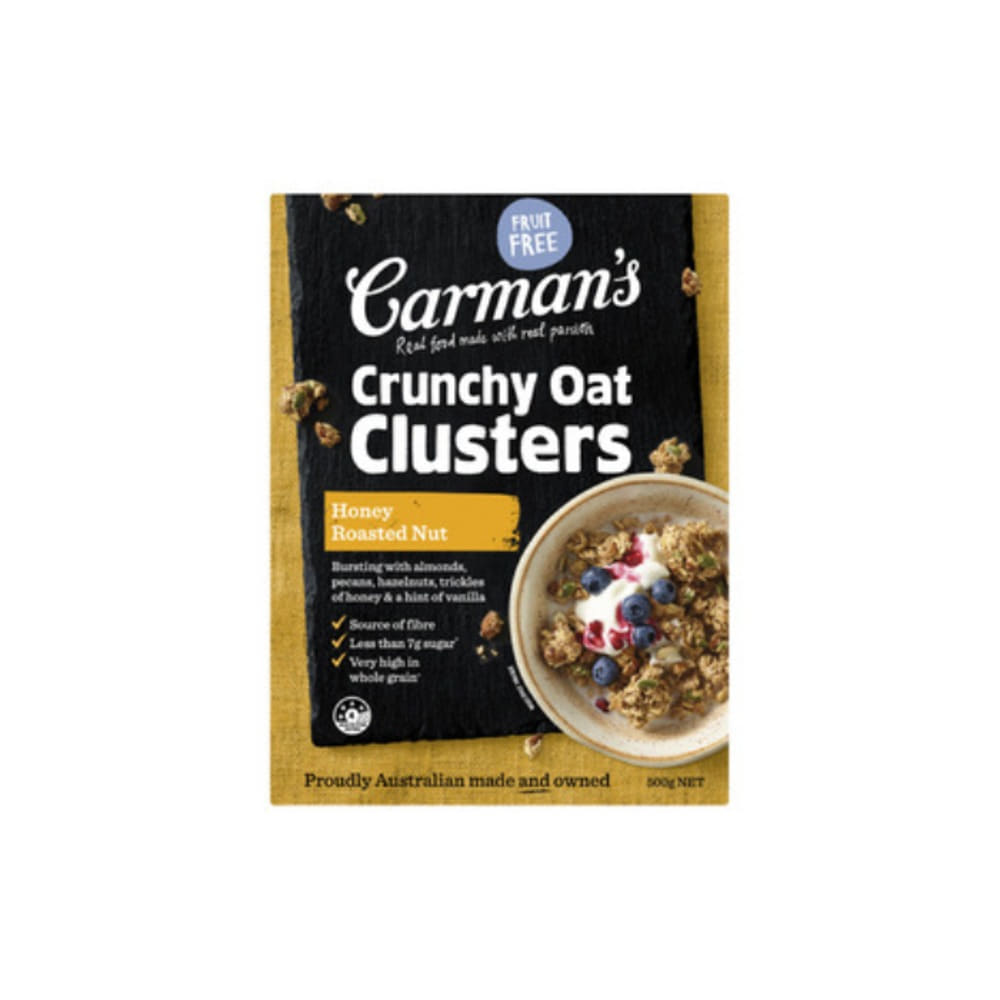 칼만스 허니 로스티드 넛 크런치 클러스터 500g, Carmans Honey Roasted Nut Crunchy Clusters 500g