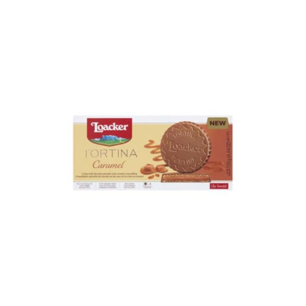 Loacker Tortina Chocolate Biscuit Caramel 126g