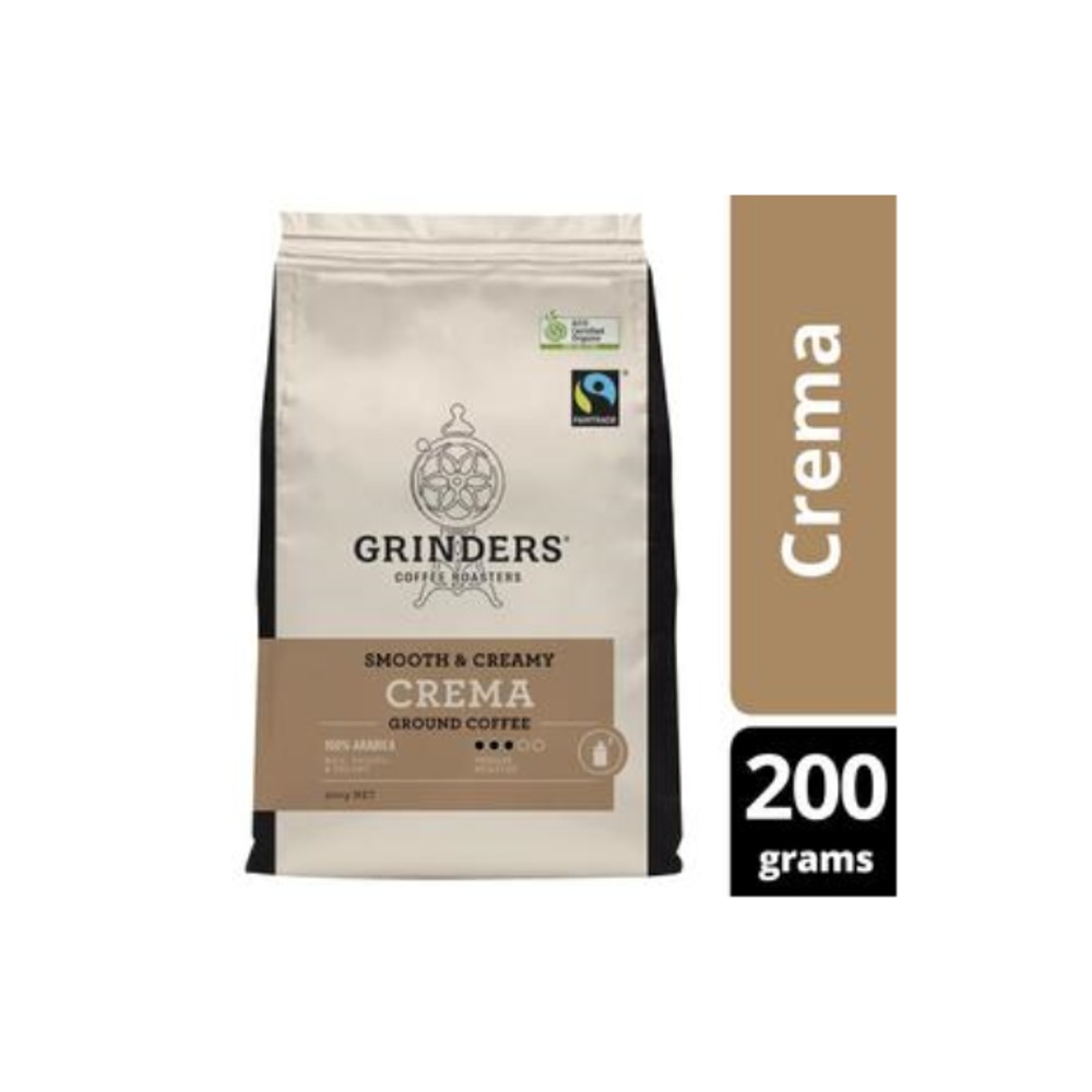 그라인더 미디엄 로스티드 크리마 그라운드 커피 200g, Grinders Medium Roasted Crema Ground Coffee 200g