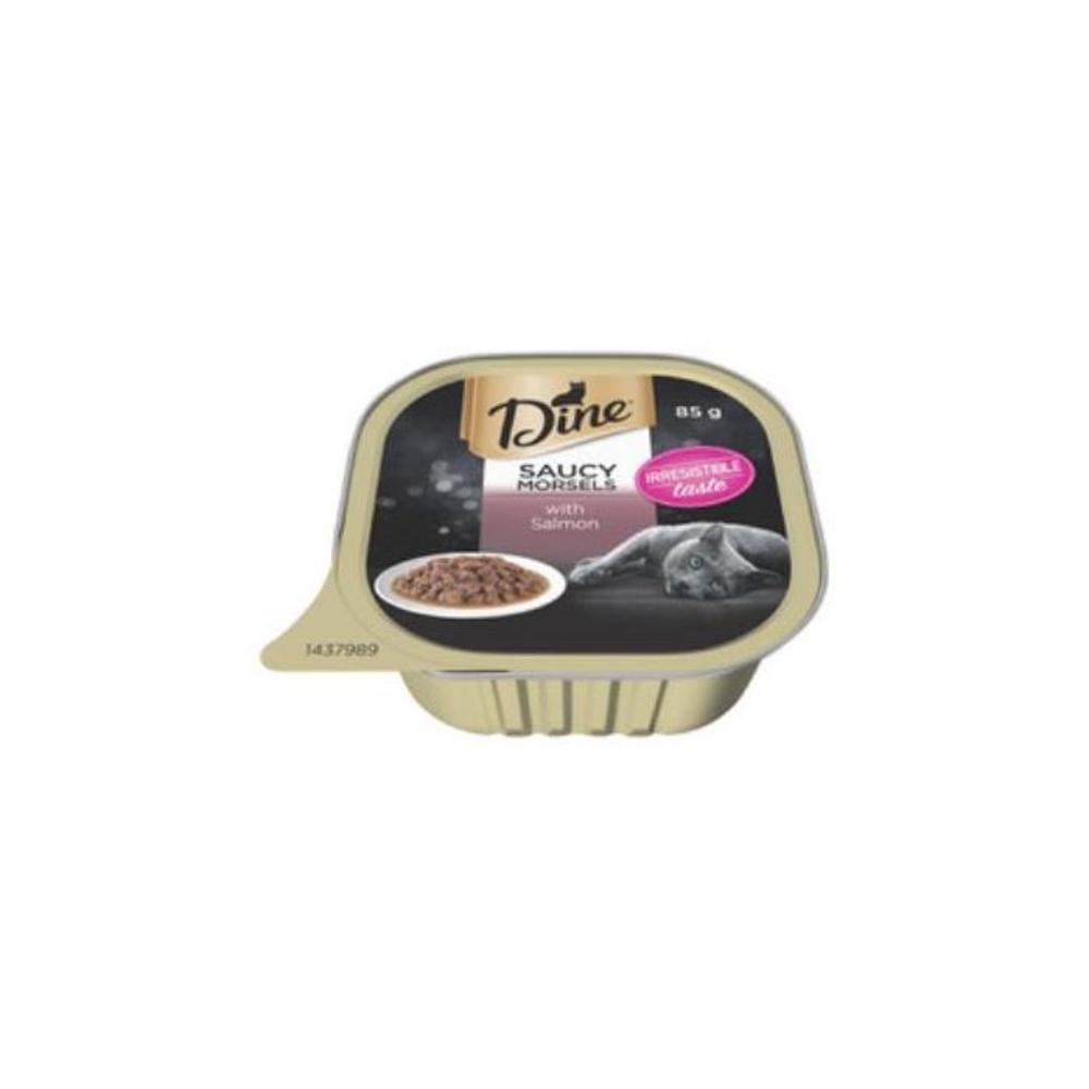 Dine Saucy Morsels With Salmon Wet Cat Food Tray 85g 7599315P