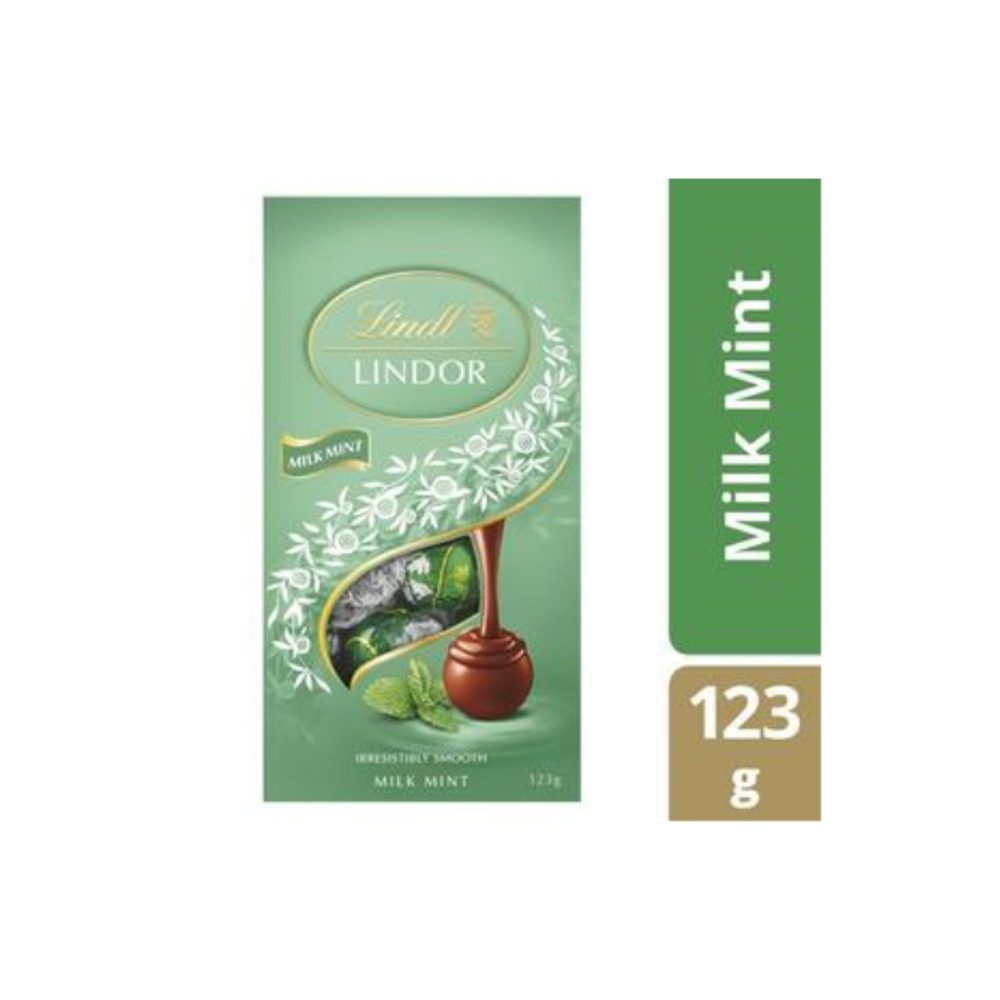 린트 린도르 밀크 민트 배그 123g, Lindt Lindor Milk Mint Bag 123g