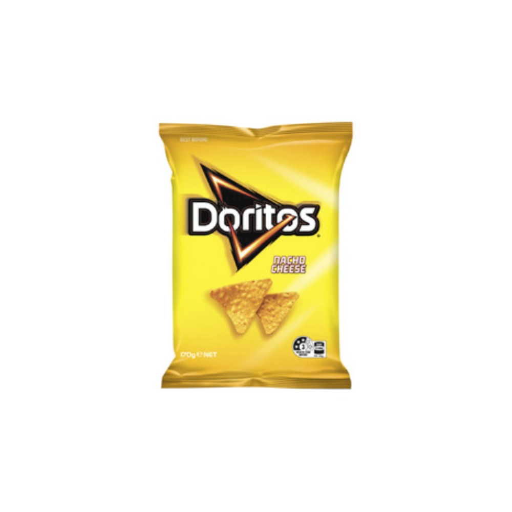 도리토스 나초 치즈 콘 칩 170g, Doritos Nacho Cheese Corn Chips 170g