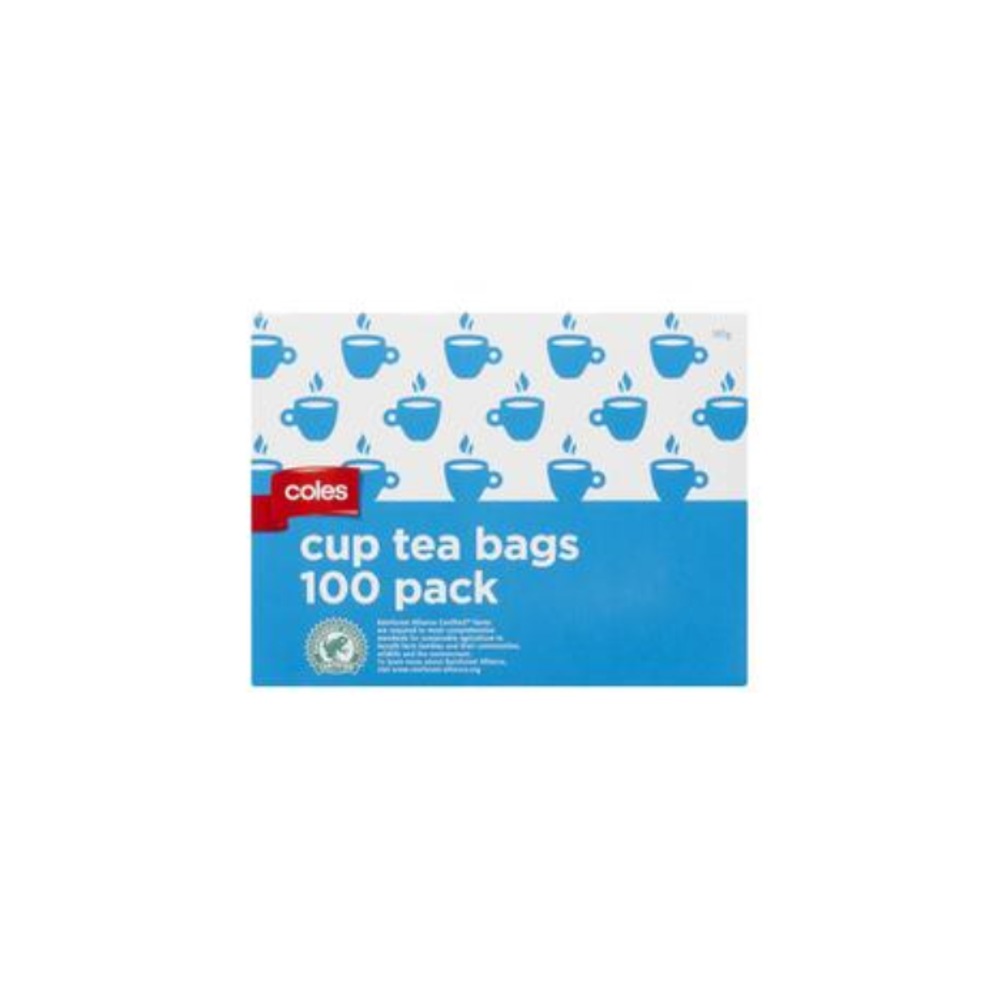 콜스 컵 티 배그 100 팩 185g, Coles Cup Tea Bags 100 Pack 185g
