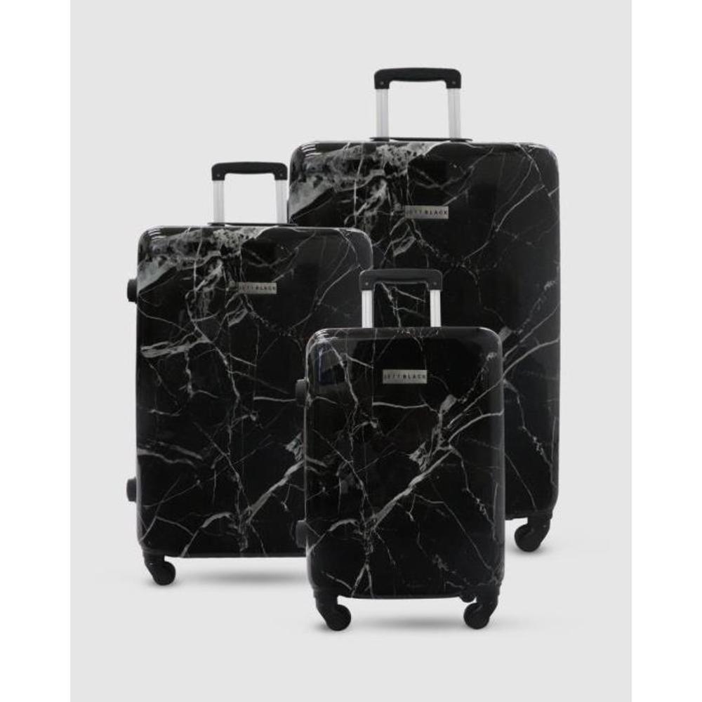 JETT BLACK Black Marble Series Luggage Set JE237AC25WCC
