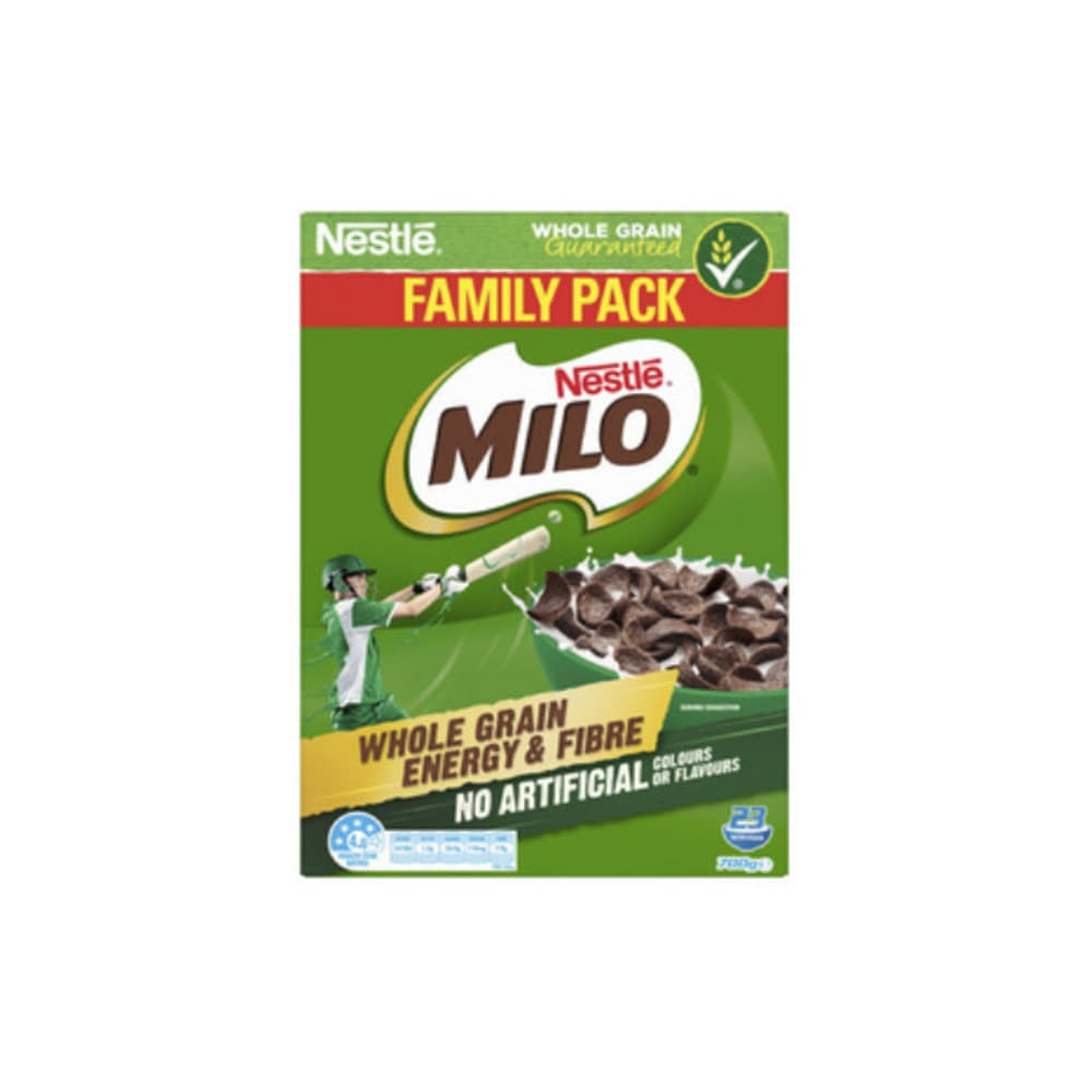 네슬레 홀 그레인 에너지 &amp; 파이버 마일로 시리얼 패밀리 팩 700g, Nestle Whole Grain Energy &amp; Fibre Milo Cereal Family Pack 700g