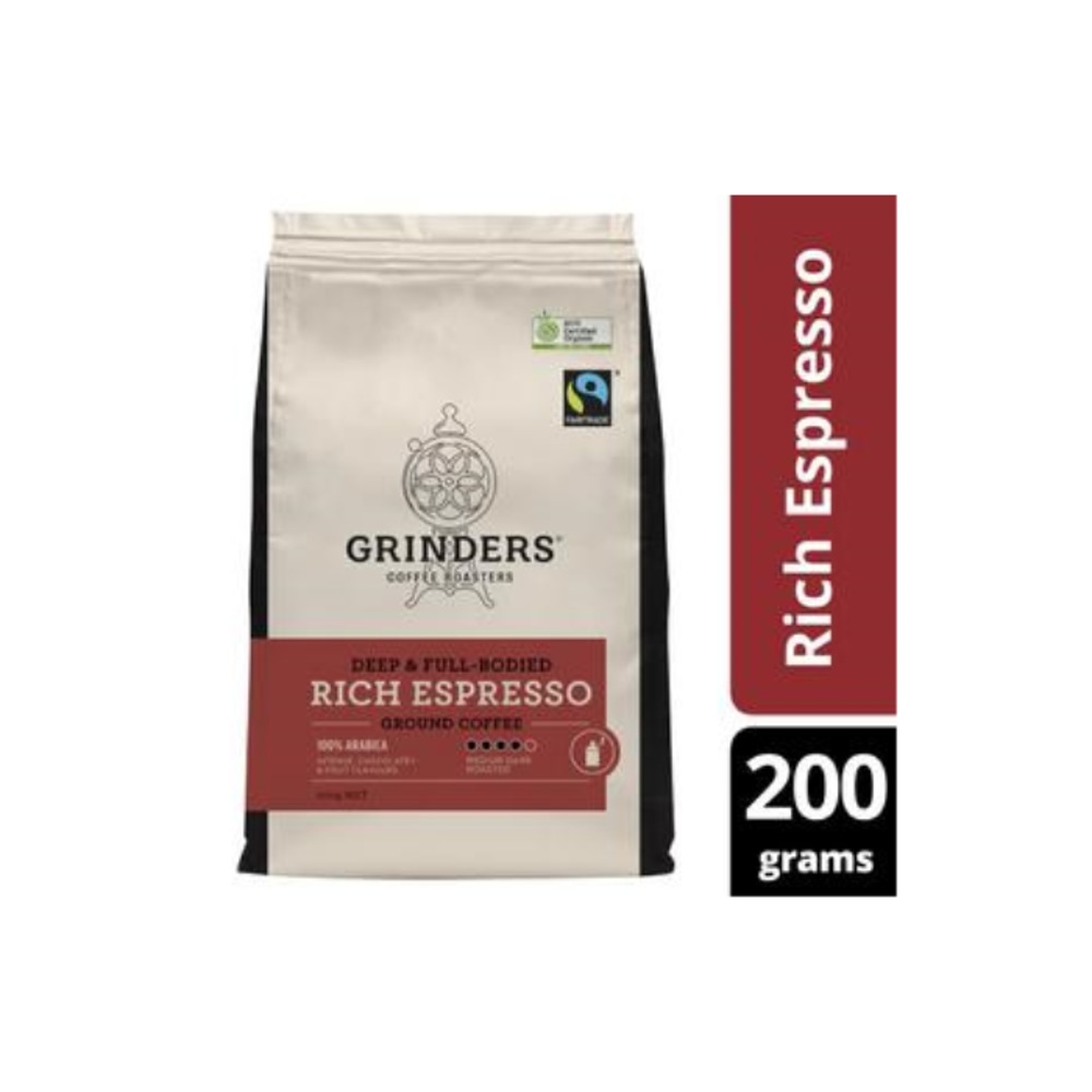 그라인더 리치 에스프레소 그라운드 커피 200g, Grinders Rich Espresso Ground Coffee 200g