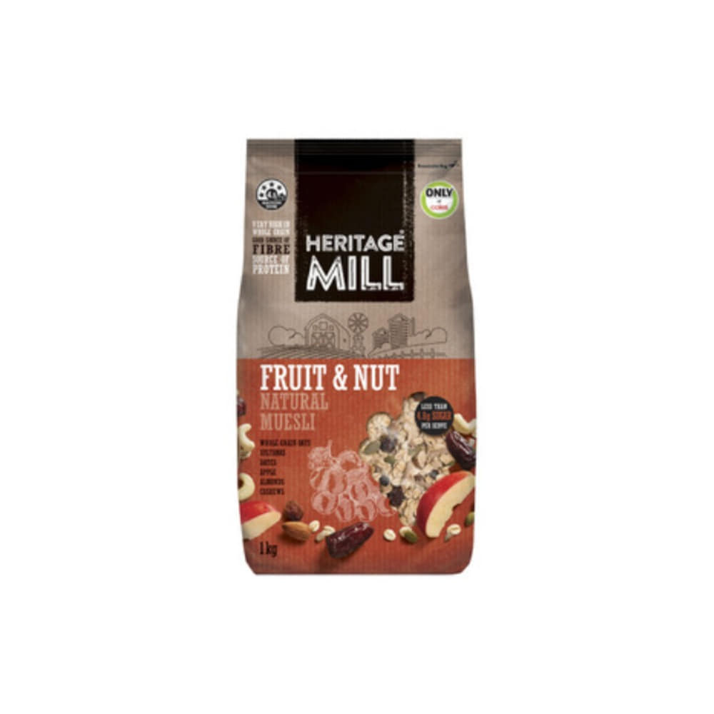프리덤 푸드 헤리티지 밀 프룻 &amp; 넛 내추럴 무슬리 1kg, Freedom Foods Heritage Mill Fruit &amp; Nut Natural Muesli 1kg