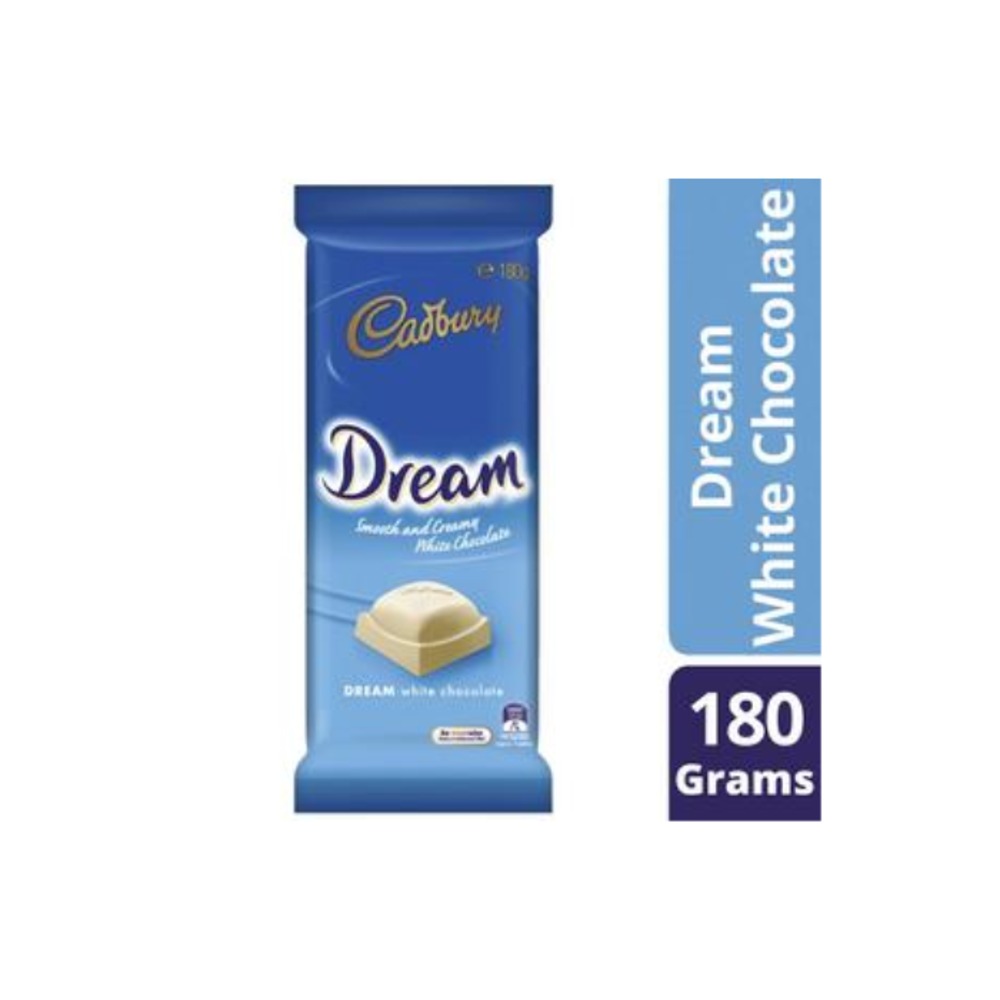 캐드버리 드림 화이트 초코렛 블록 180g, Cadbury Dream White Chocolate Block 180g