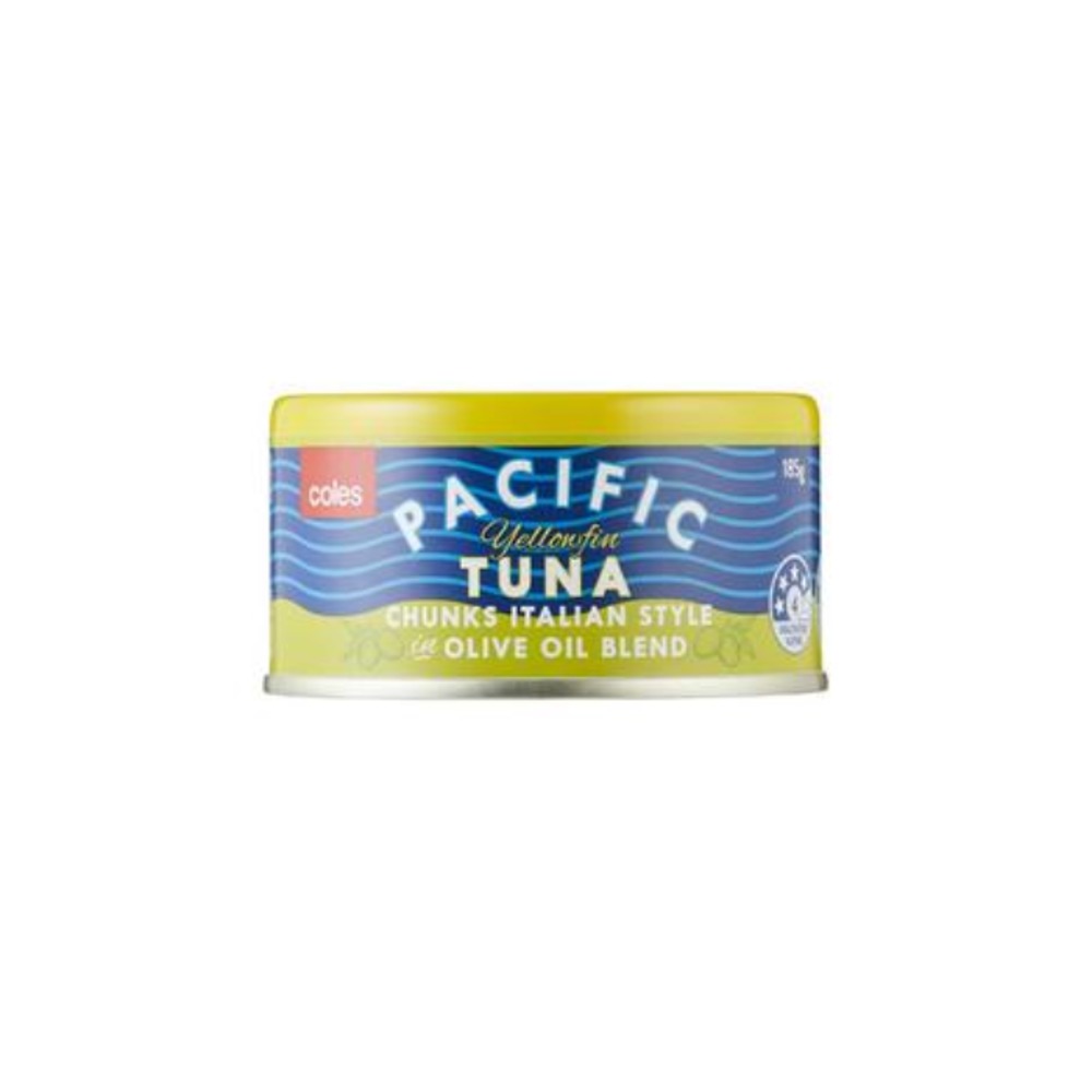 콜스 파시픽 튜나 인 올리브 오일 185g, Coles Pacific Tuna In Olive Oil 185g